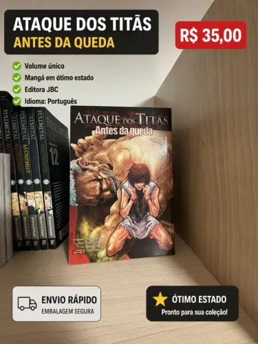 Shingeki no Kyojin / Attack on Titan Antes da Queda Volume 01 E m ótimo estado