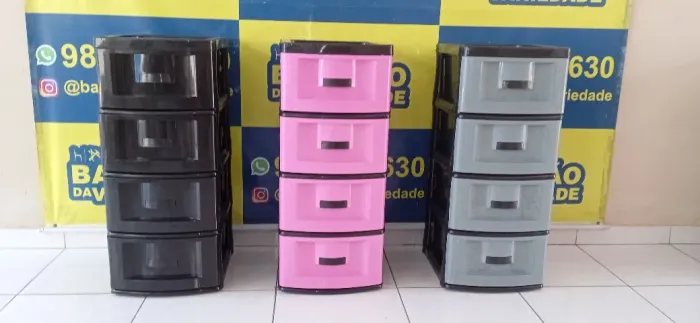 PROMOÇÃO GAVETEIRO LISO 4 GAVETAS