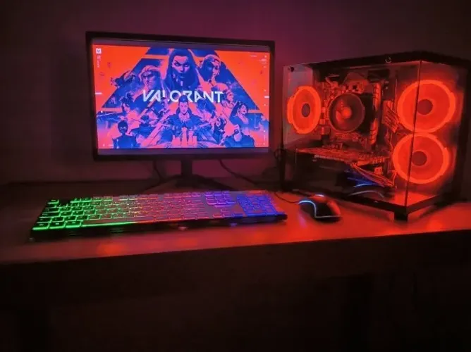 PC Completo Ryzen 5 com 16GB RAM - Placa de video e jogos