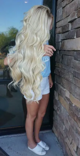 Cabelo de tic tac top de 80cm 