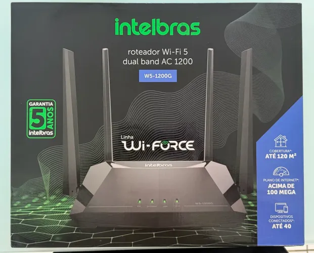 Roteador Wi-Fi 5 Intelbras AC 1200
