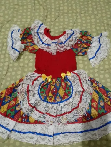 Vestido Junino 2 anos a 3 anos / matuta são João / *38