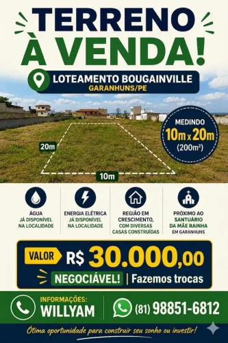 Vende-se terreno