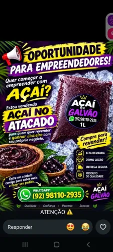 Vende se  açaí top .