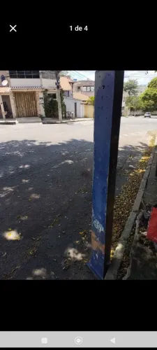 Suporte poste antigo pra orelhão..