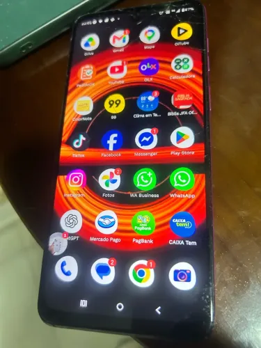 Moro G55 5G 8/246GB tela original trincada