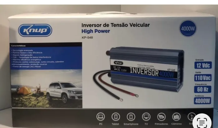 Inversor de 4000w 12 pra 110
