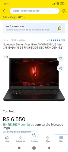 Notebook gamer rtx 4050