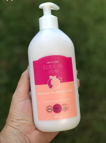 Hidratante cuide se bem o Boticário doçura na pessegura de 71,90 por 39,99 promoção