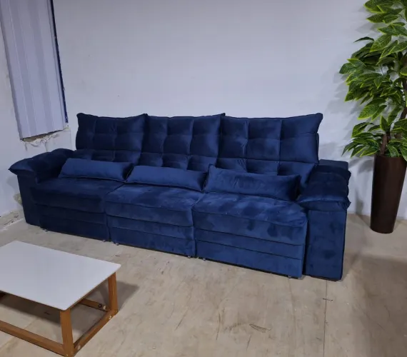 SOFÁ RETRÁTIL NOVO 3 MÓDULO POLYANA