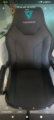 Cadeira Gamer Thunder X3 - Preta e azul _ Ótimo Estado