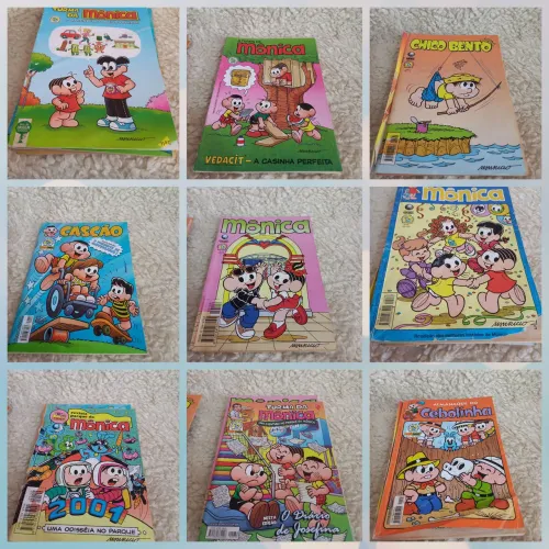 Vários Gibis Turma da Mônica (9 exemplares)