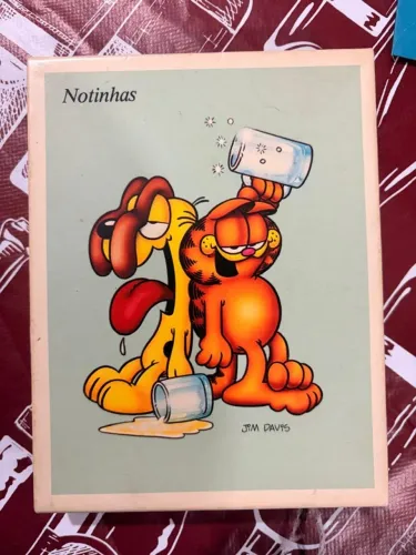 Conjunto Papel de Carta Garfield + Envelopes - Jim Davis - Colecionável