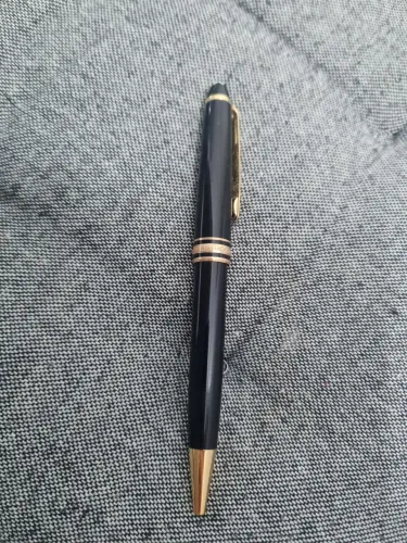 Caneta Montblanc Esferográfica Meisterstuck Classique Revestida em Ouro Original