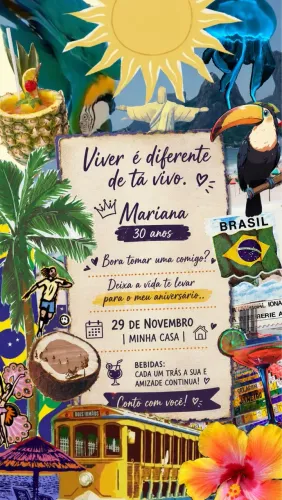 Convite de aniversário ou eventos 10 a 25 reais 