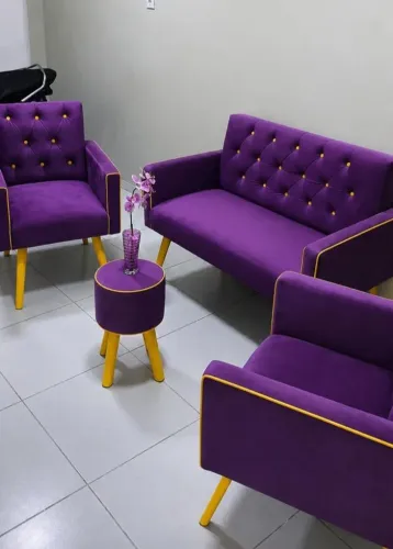 Kits de namoradeiras 1,20m e 2 poltronas sob encomenda cores desejadas contato *62