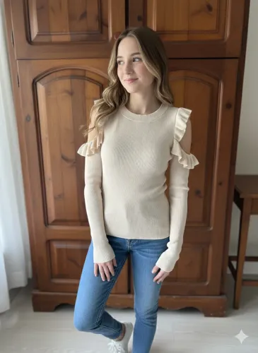 Blusa elegante e delicada 