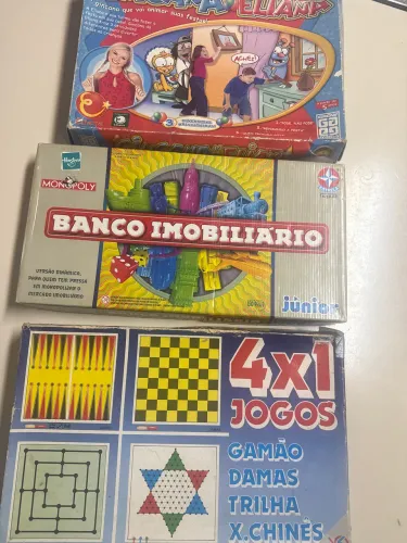 3 Jogos tabuleiro antigos com avarias