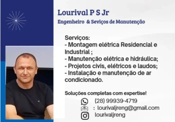 Engenheiro civil e Eletricista predial e industrial.