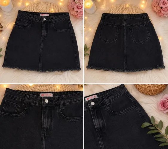 Saia jeans tamanho 40.