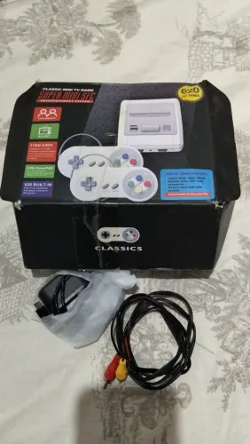 Vídeo Game Super Mini Sfc Com 620 Jogos E 2 Controles Bivolt