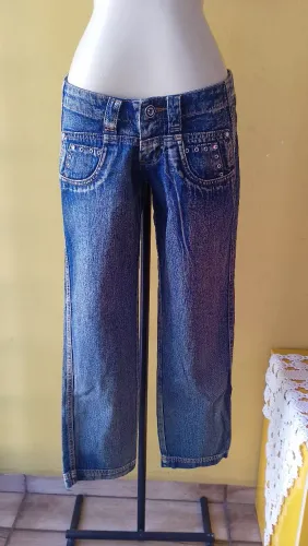 Calça jeans feminina cintura baixa tamanho 36 anos 2000