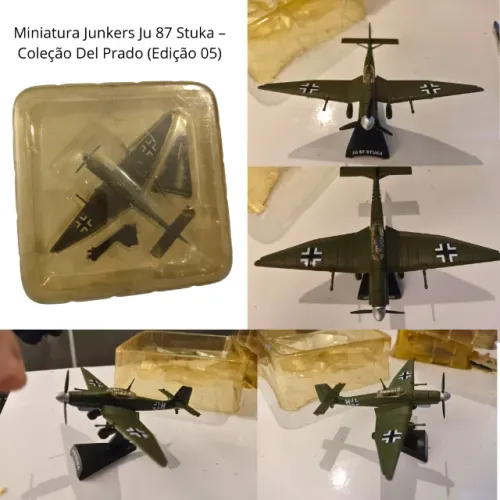 Lote 8 Miniaturas Coleção Aviões de Combate Del Prado