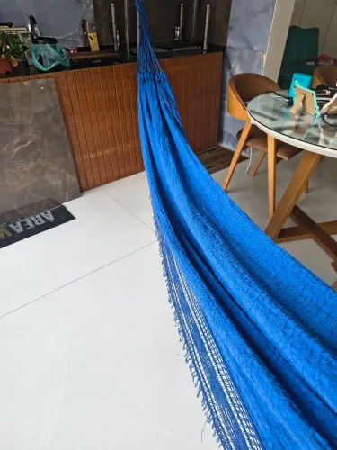 Rede para Descanso para Casal Azul Lindíssima!