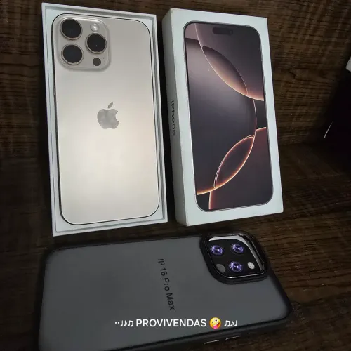 Iphone 16 pro max 256gb chip físico natural bateria 91% aparelho zerado act olx pay 18x*.