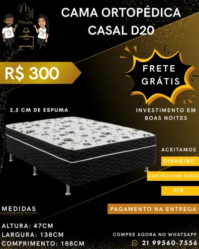 Cama box casal