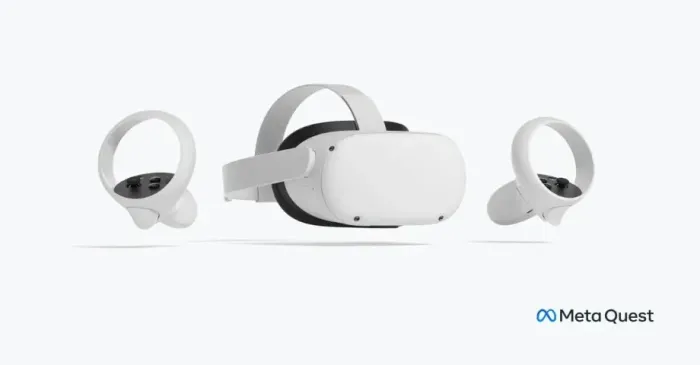 Óculos VR Meta Quest 2 completo + bateria extra e suporte