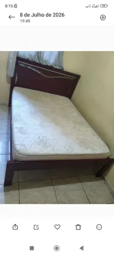 Cama casal com colchão ortocrin 