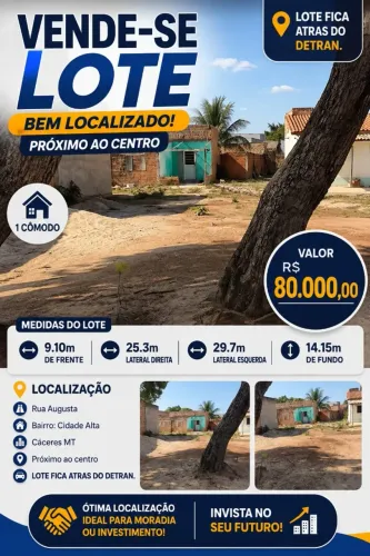 Lote perto do centro em Cáceres