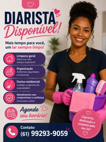 ? DIARISTA DISPONÍVEL ?