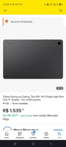 Tablet Samsung Galaxy