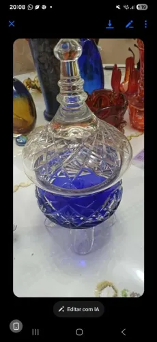Limda bomboniere cristal lapidada
