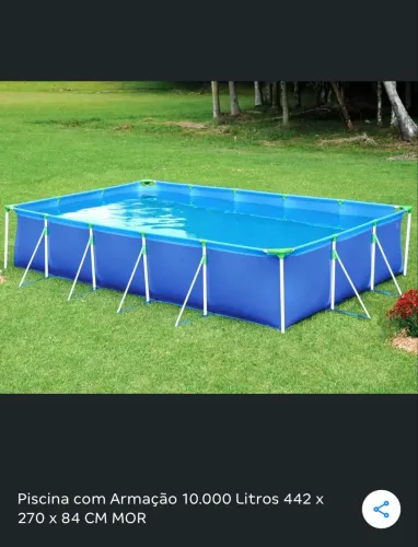 Piscina com armação 10mil litros 
