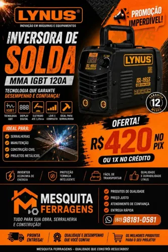 Inversora solda promoção