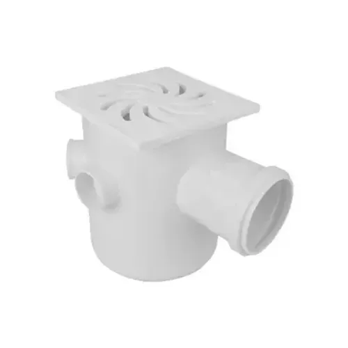 Ralo caixa sifonada plástica quadrada 150x185x75 branca - Amanco