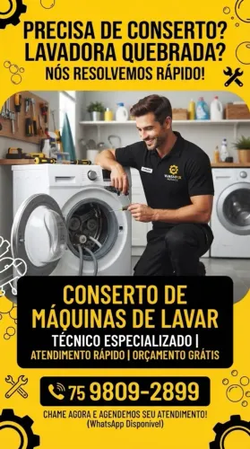 Conserto de máquina de lavar