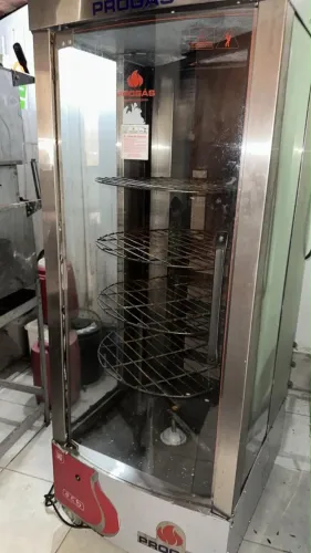 Forno de assar frango a gás capacidade 128kg