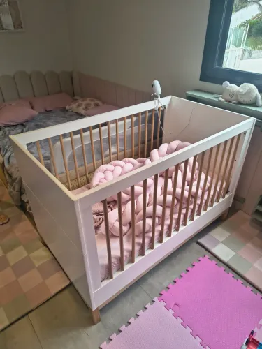 Berço 2 em 1 Americano Quater Cozy - vira cama