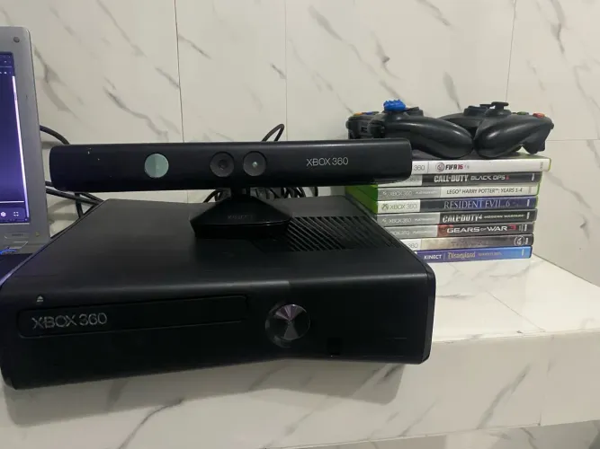 Xbox 360 Completo na caixa perfeito
