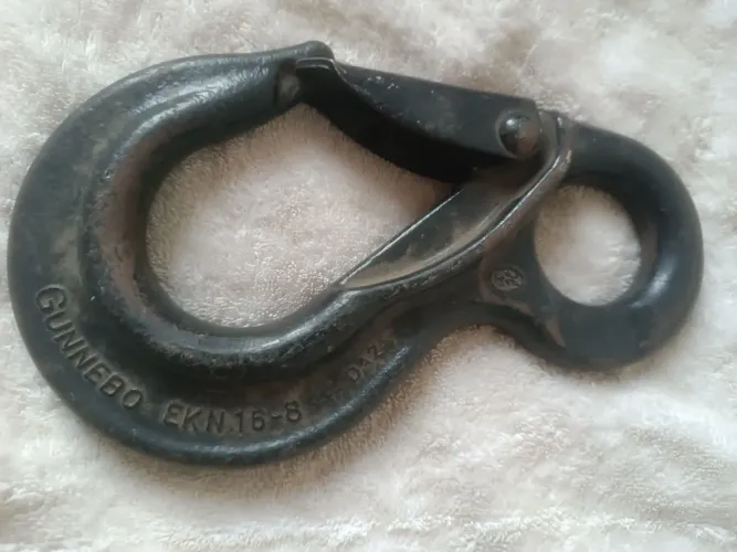 Gancho clevis / olhal para 8 TONELADAS em aço perfeito mede 26 x 16 cm