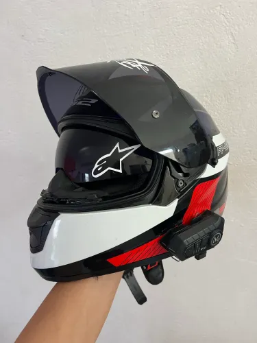Capacete Ls2 c/ óculos interno