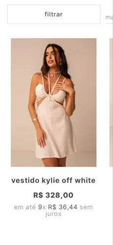 Vestido borana na etiqueta 