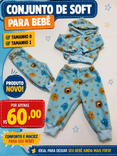 Conjunto de soft para recém nascido