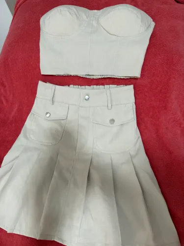 Conjunto bege casual