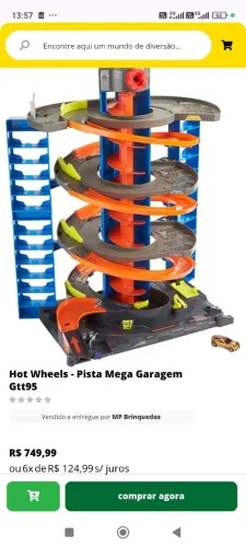 Vende pista Hotwheels 