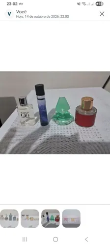 Miniaturas de perfumes sem caixa valor por unidade